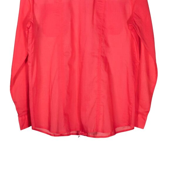 Chico's Women's Shirt Button Up Orange Long Sleeve Blouse Top Size 0 US S/4 NWT - Picture 9 of 10